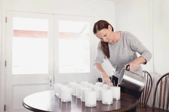 Adding Salt Candle Making