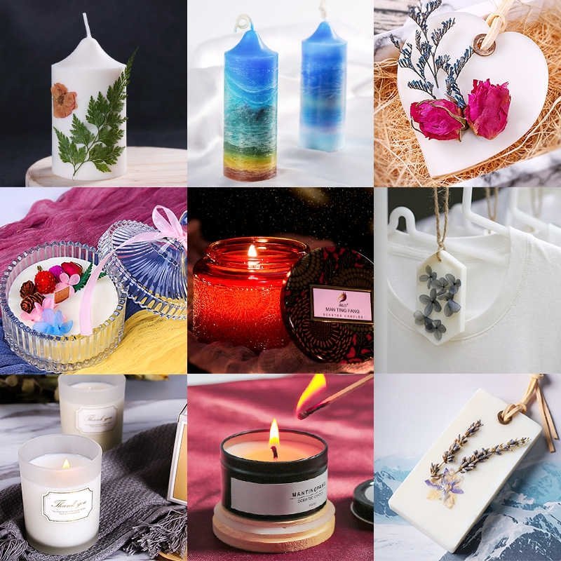 Candles With Flowers Inside