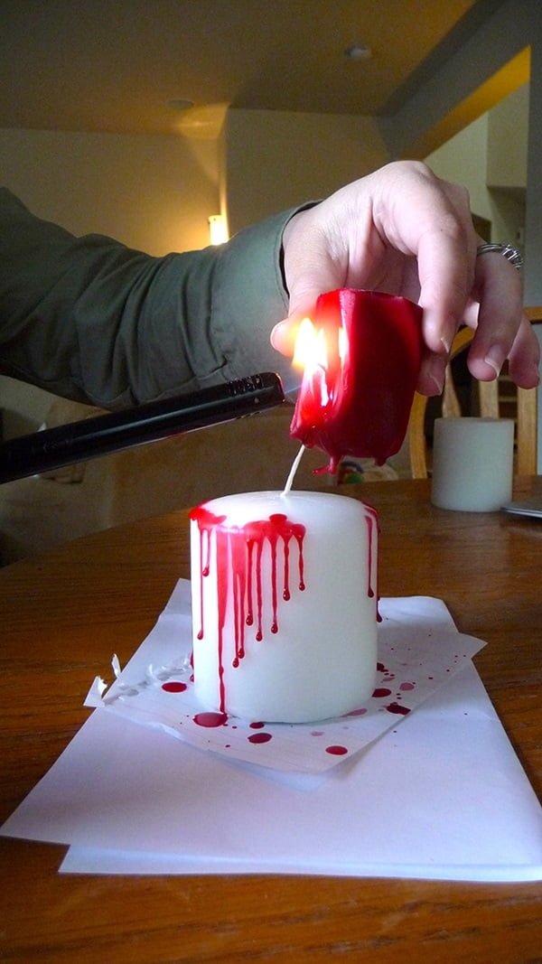 Making Tank Bobbin, Candle Rubber Band