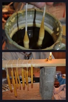 Making Wax Candle Embeds