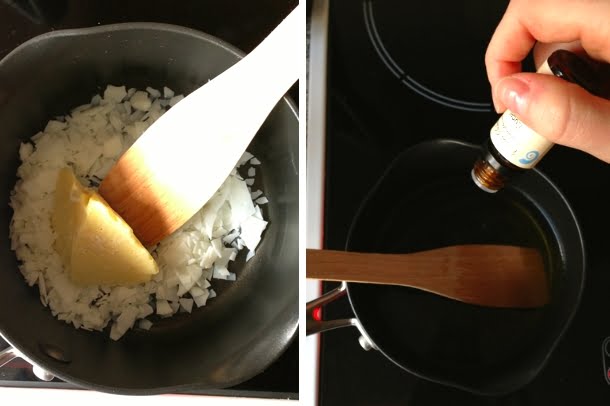 Making Coconut Oil Candles