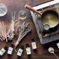 Making Homemade Candles Leftover Wax