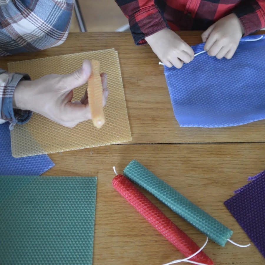 Making Lavender Beeswax Candles Making Lavender Beeswax Candles