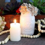 Step-by-step guide on making beeswax votive candles, perfect for creating a warm and cozy atmosphere