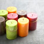 Suggested oils for candle making: essential oils, soybean oil, coconut oil, and beeswax