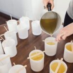 Alt text suggestion: Image of candle with unusual sound coming from it during the making process