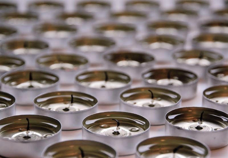 Shop at local craft stores for quality vanilla scent for soy candle making