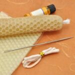 Crafting handmade candles using traditional methods and natural materials