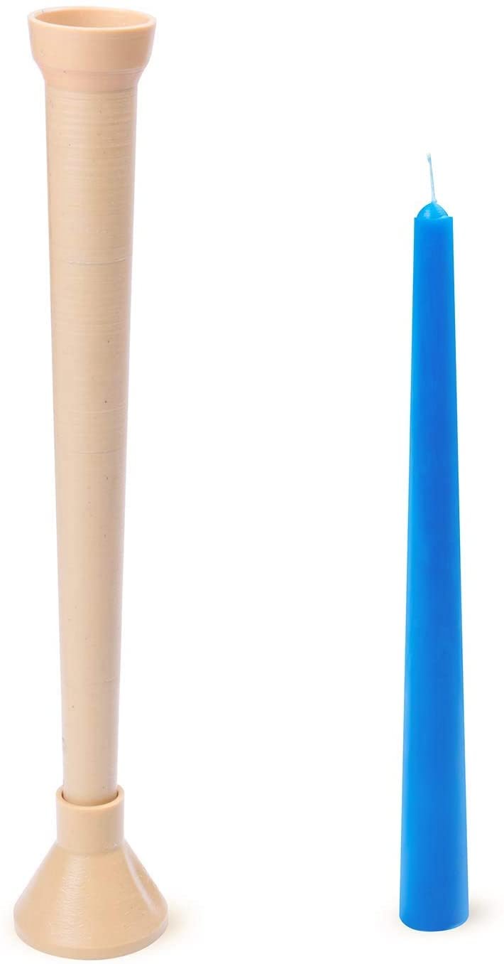 Making Big Candles 1 Handcrafting making big candles- process of pouring and shaping large wax candles