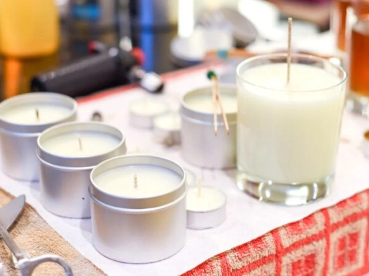 Improvise candle wicks: cotton fabric, braided twine, or paper strips are the best materials