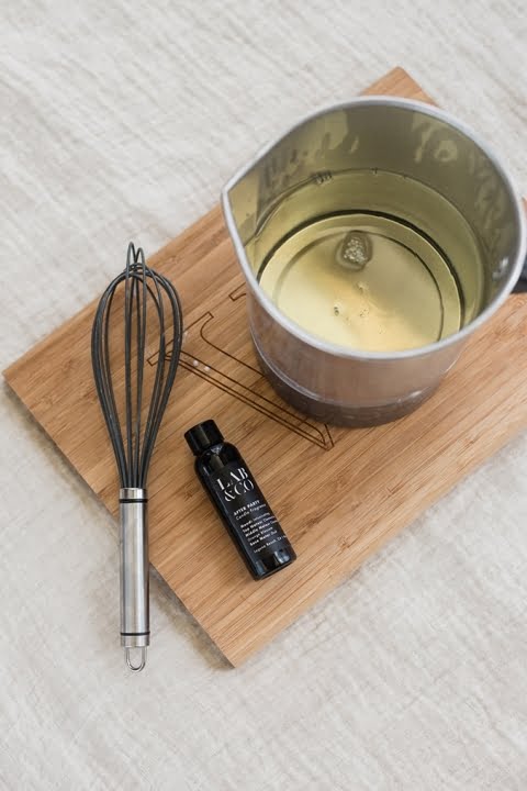 Beeswax candle making in glass jars: a simple and eco-friendly DIY project for your home