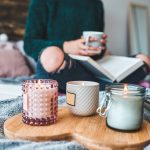 Crafting intricate multiple layer candles using various scents and colors for a unique touch