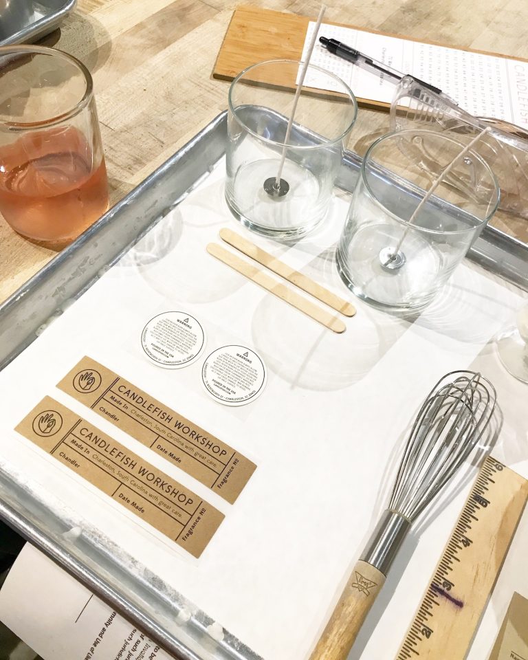 Step-by-step candles making process with different wax types, molds, and scents for crafting enthusiastic CANDLES MAKING PROCESS